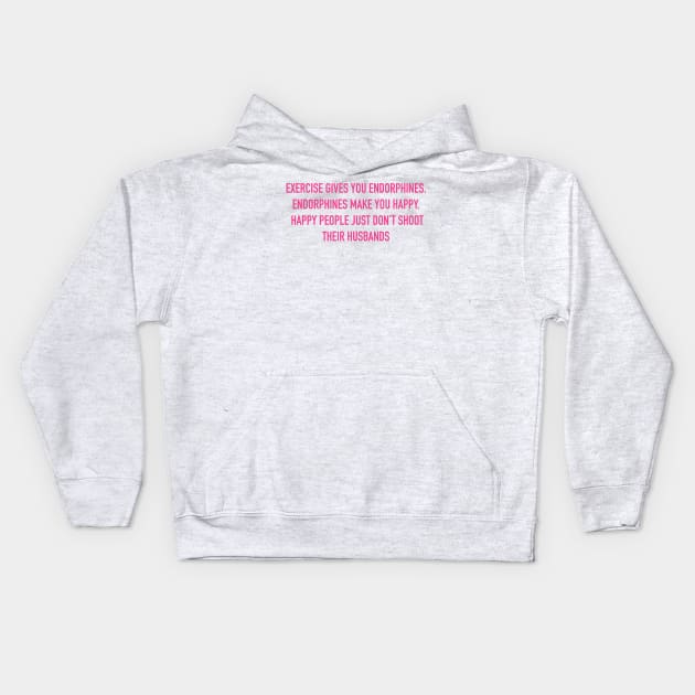 elle woods- endorphines Kids Hoodie by kkrenny13